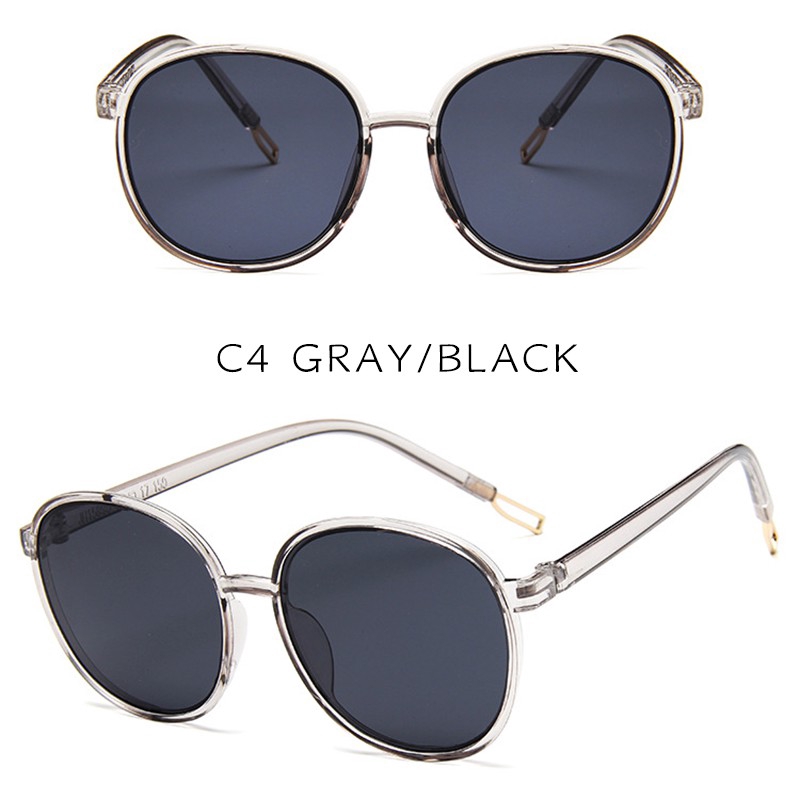 Kính mát tròn màu sắc ngọt ngào thiết kế theo phong cách Hàn Quốc thời trang dành cho nữ