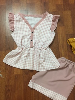 Sét bộ caro đùi kiểu