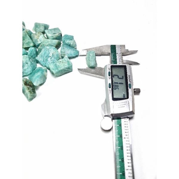 Đá thô tự nhiên Amazonite có 2 kích cỡ dùng thanh tẩy bài, làm handmade, sưu tầm...