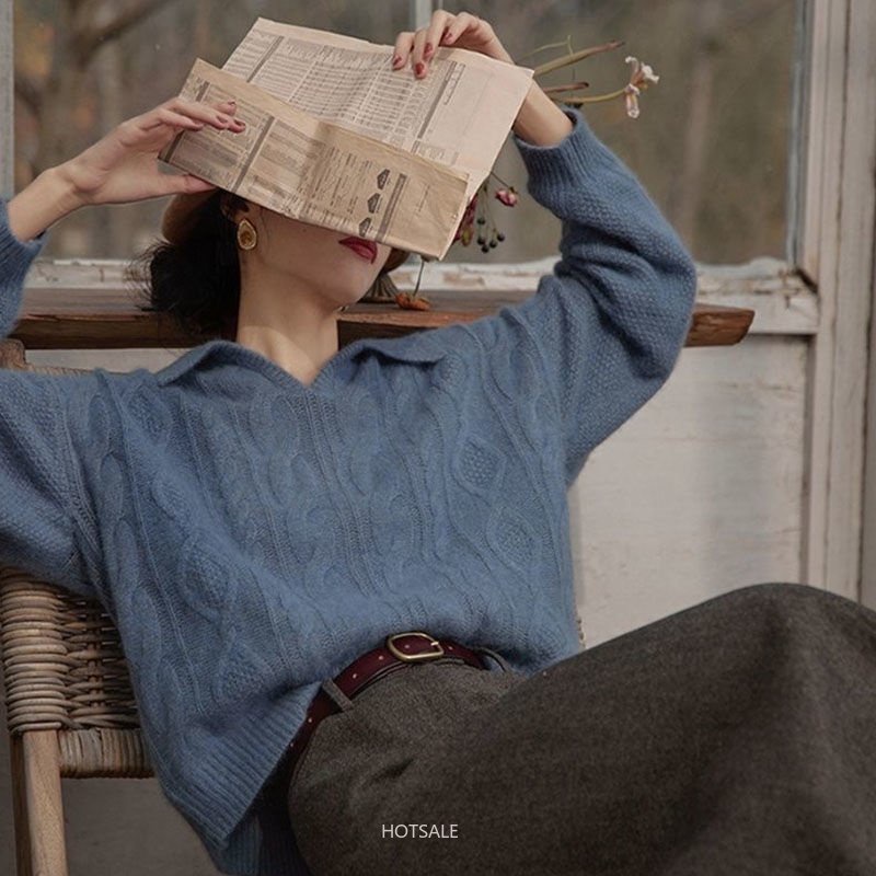 Áo Sweater Dáng Rộng Phong Cách Nhật Bản Thời Trang Mới Cho Nữ