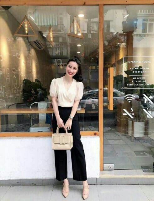 Quần ống suông khóa sườn cạp cao | BigBuy360 - bigbuy360.vn