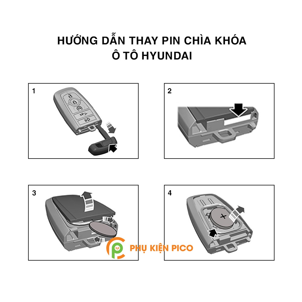 Pin chìa khóa ô tô Hyundai Grand i10 chính hãng sản xuất theo công nghệ Nhật Bản – Pin chìa khóa Hyundai Grand i10