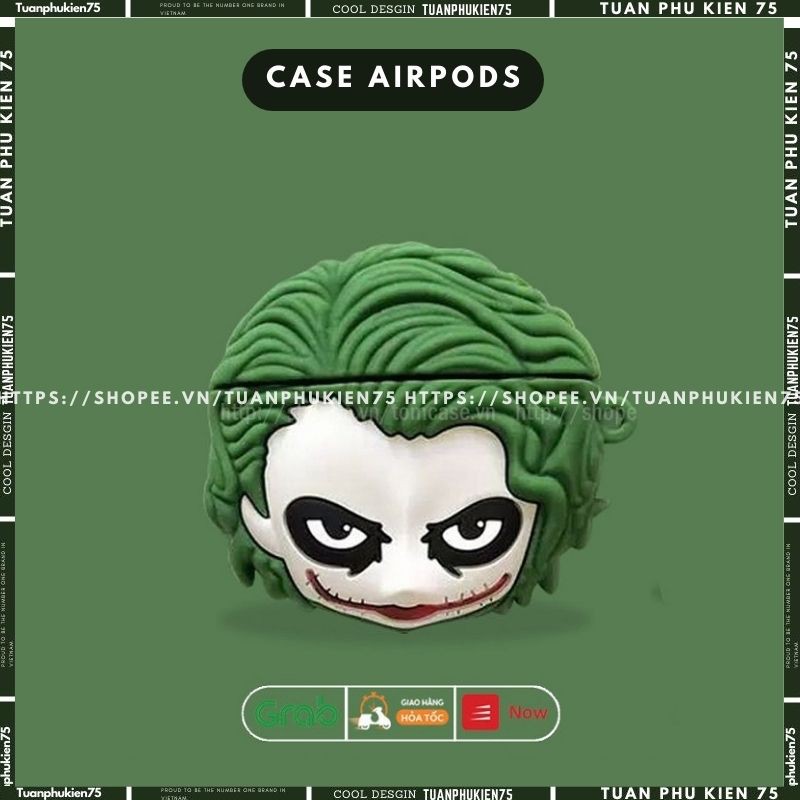 Airpods Case ⚡Freeship ⚡ VỎ BỌC AIRPODS JOKE Case Tai Nghe Không Dây Airpods 1/ 2/ i12/ Pro