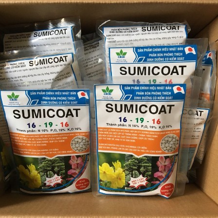Gói 100g Phân tan chậm SUMICOAT Nhật Bản cho hoa lan mai sứ thái 16-19-16 - Rau&Hoa Shop.