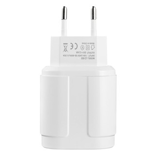 Củ sạc 5V / 2.4A EU 2 cổng USB cho iPhone iPad Samsung Xiaomi