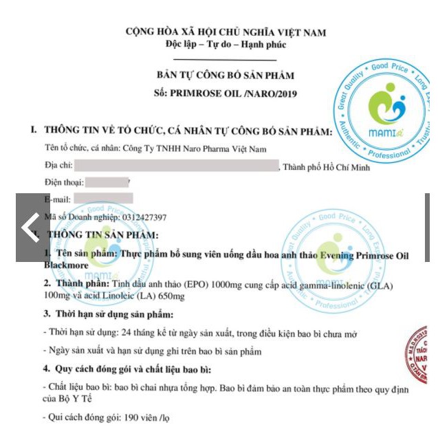 [ SALE KỊCH SÀN] TINH DẦU HOA ANH THẢO BLACKMORE EVENING PRIMOSE  OIL 190V ÚC HÀNG CHÍNH HÃNG | Thế Giới Skin Care