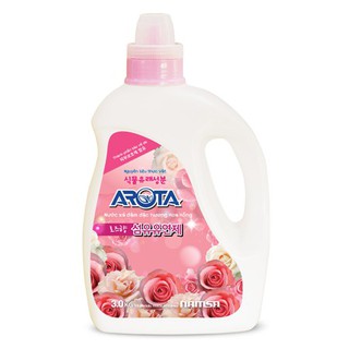 Nước giặt xả Arota đậm đặc khử mùi mồ hôi hương hoa nhài chai 3kg