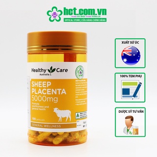 Viên Nhau Thai Cừu Healthy Care Sheep Placenta Lọ 100 viên