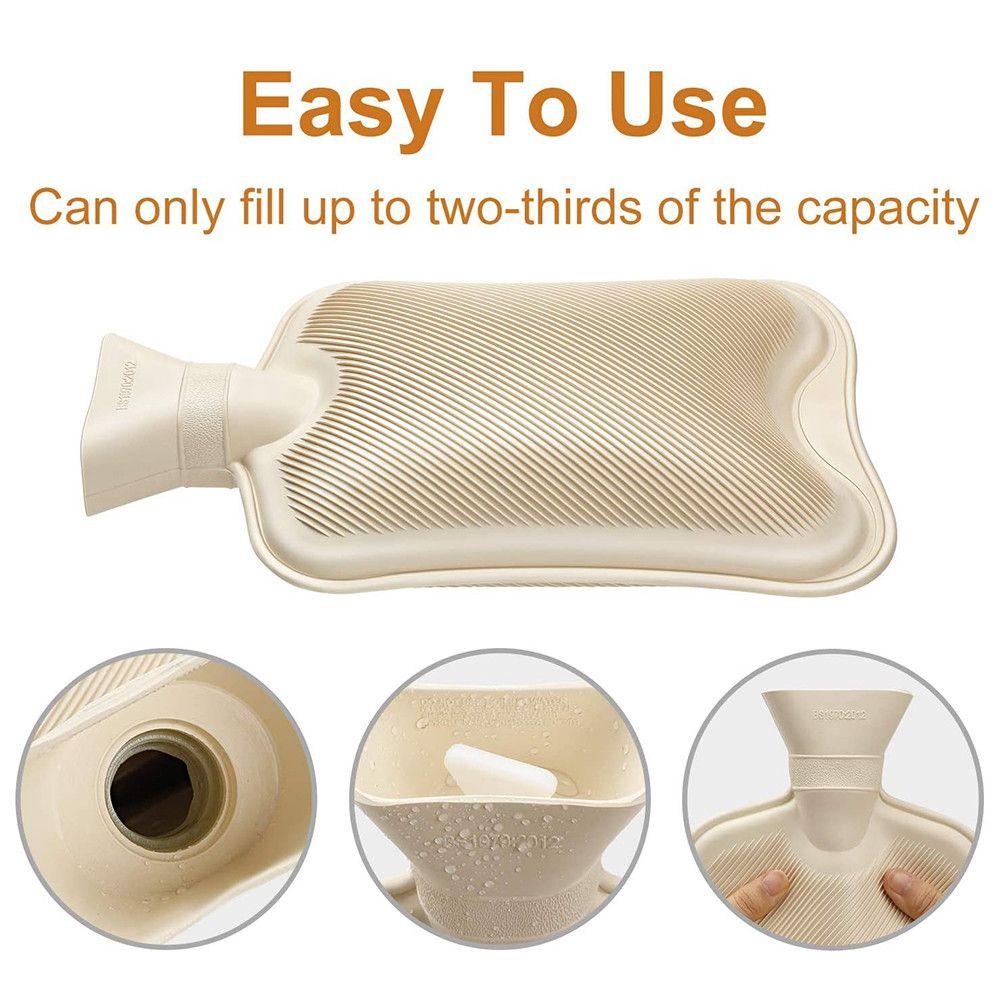 DORAW Hot Water Bottle Removable Portable Hand Warmer Relaxing Heat