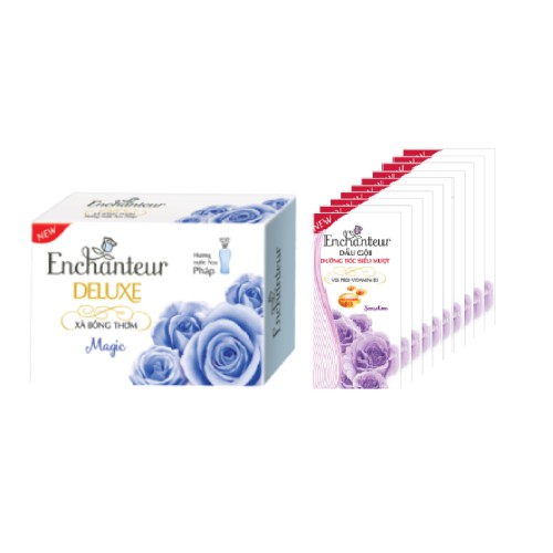 [HB Gift] Combo 2 quà Enchanteur (Xà bông + Dây dầu gội) - mùi ngẫu nhiên