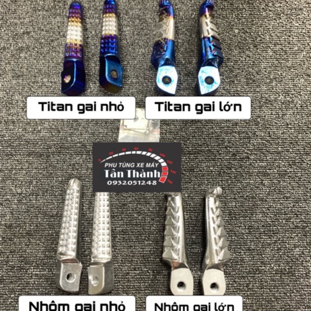 Gác chân xếp Trusty nhôm, xanh titan đút nguyên khối - Đồ chơi xe