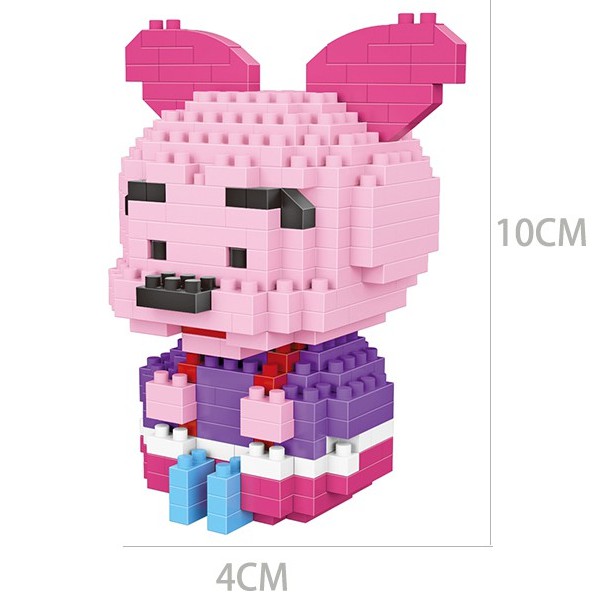 Bộ đồ chơi lắp ráp trang trí hình chuột Minnie đáng yêu cho bé