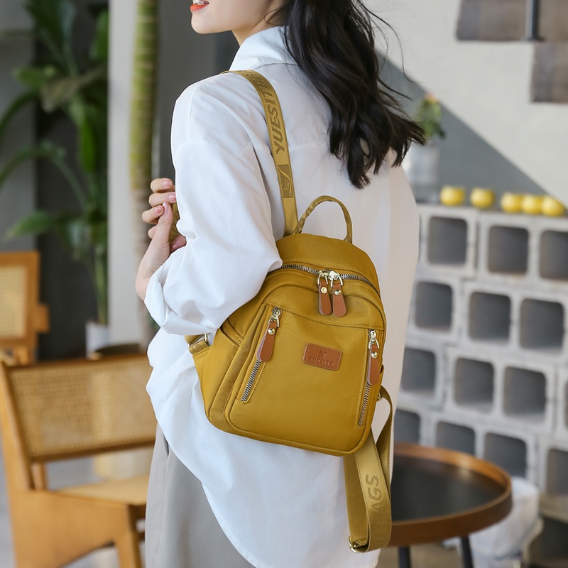 Balo Vải Oxford Mini Siêu Nhẹ Chống Thấm Nước Thời Trang Cho Nữ