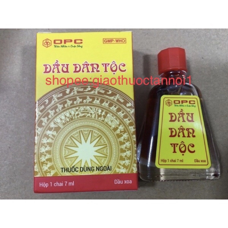 Dầu dân tộc opc (dầu gió dân tộc opc) 3ml, 7ml