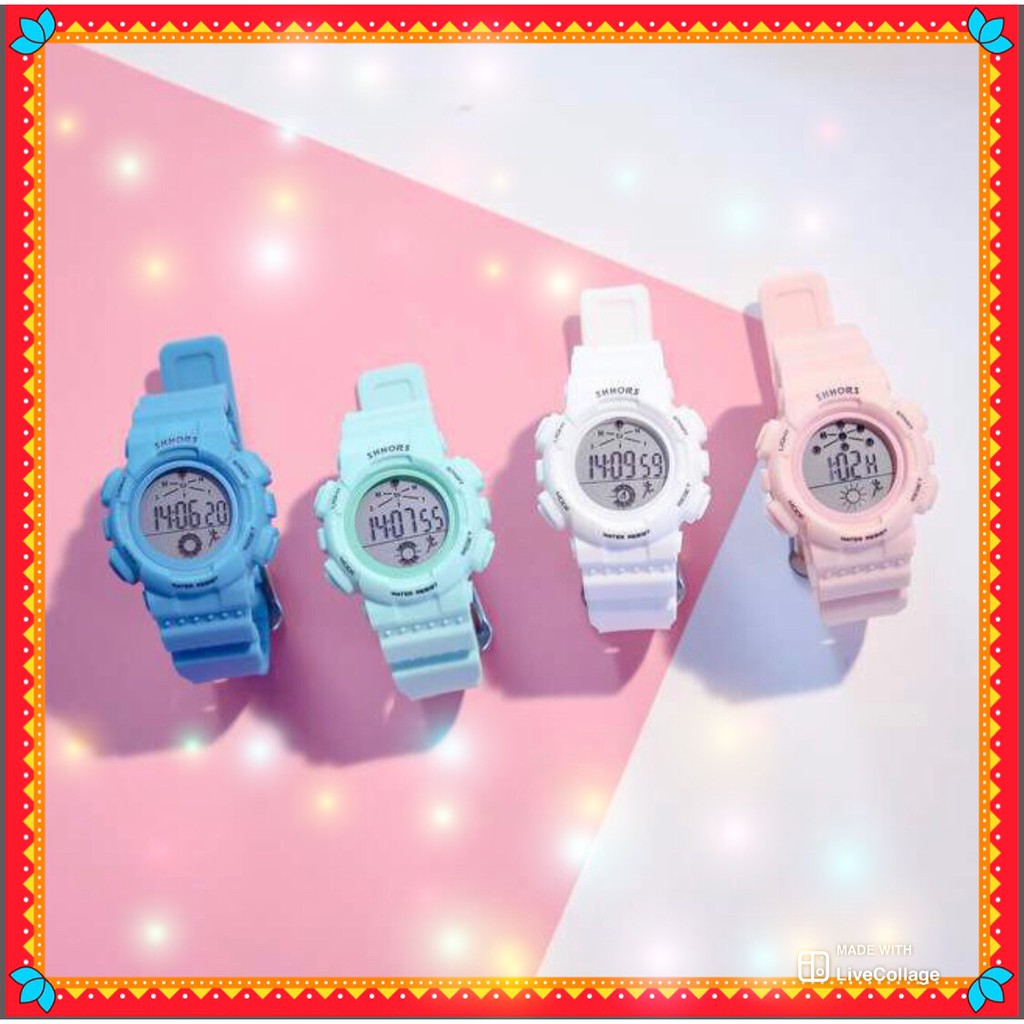 [Mã FAMAYFA2 giảm 10K đơn 50K] ĐỒNG HỒ NỮ DÂY CAO SU SHHORS D362 0317 SIZE NHỎ DỄ THƯƠNG SIÊU ĐẸP