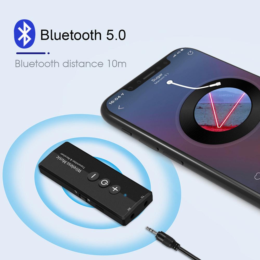 Bộ thu phát Bluetooth 5.0 3.5 3.5mm Aux Jack Âm thanh nổi Âm thanh Âm thanh Bộ chuyển đổi không dây