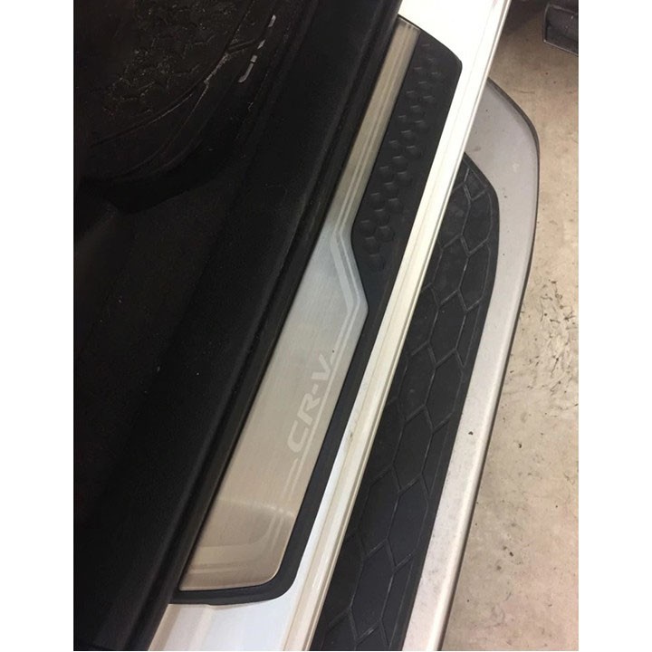CRV, Bộ ốp bậc cửa ngoài theo xe Honda CRV 2018-2019-mẫu Inox .