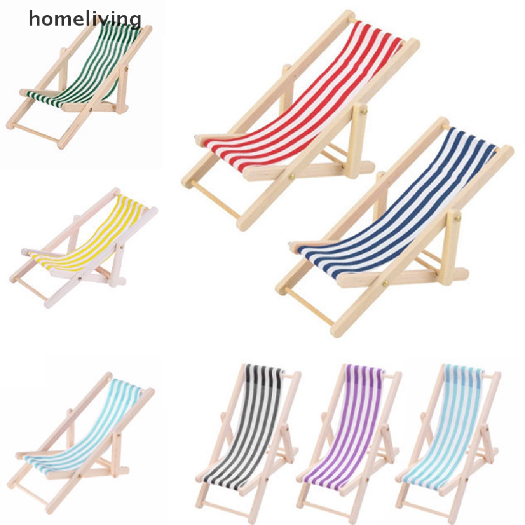 Ghế Gỗ Gấp Gọn Mini Tỉ Lệ 1: 12 Trang Trí Nhà Búp Bê