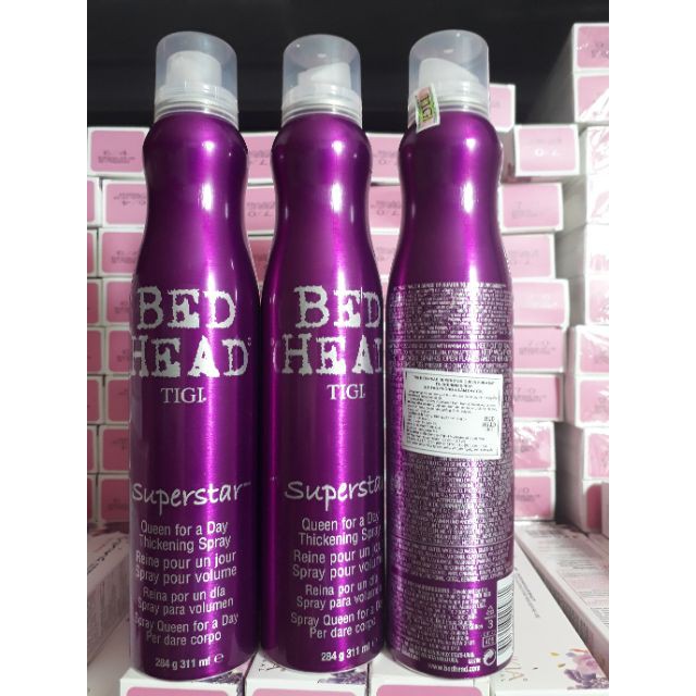 [#tigibedhead] Xịt tạo phồng và làm dày tóc BED HEAD TIGI Superstar Queen for a Day 300ml