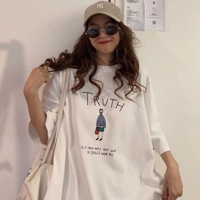 ÁO THUN TRUTH GIÁ SỈ PHÔNG NAM NỮ TAY NGẴN VÀ LỠ GIA ĐÌNH CẶP ĐÔI CÓ SIZE TRẺ EM CHO BÉ TRAI GÁI UNISEX GIÁ RẺ