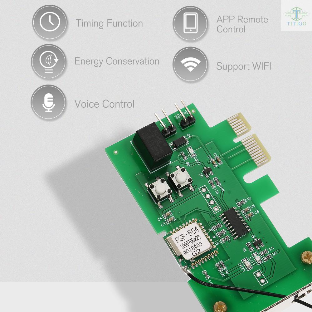 eWeLink Mini PCI-e Desktop PC Remote Control Switch Card WiFi Wireless Smart Switch Relay Module Wireless Restart Switch Turn On/OFF Computer Boot Card for Smart Home