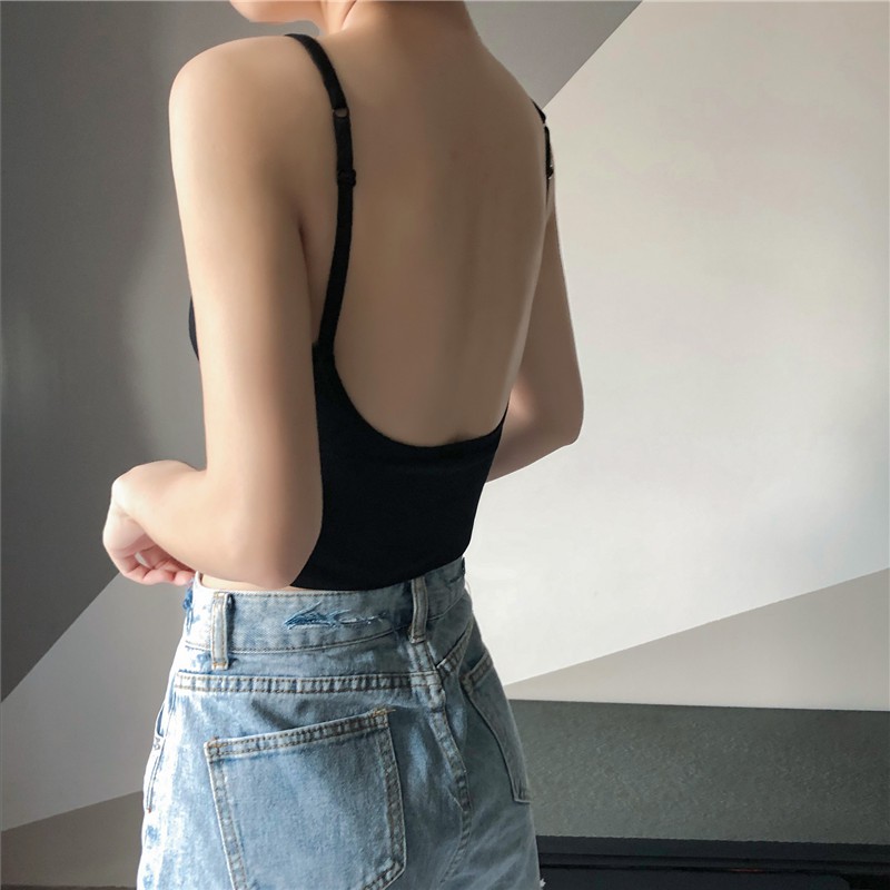 Áo lửng Xiaozhainv kiểu dáng hở lưng quyến rũ thời trang dành cho nữ