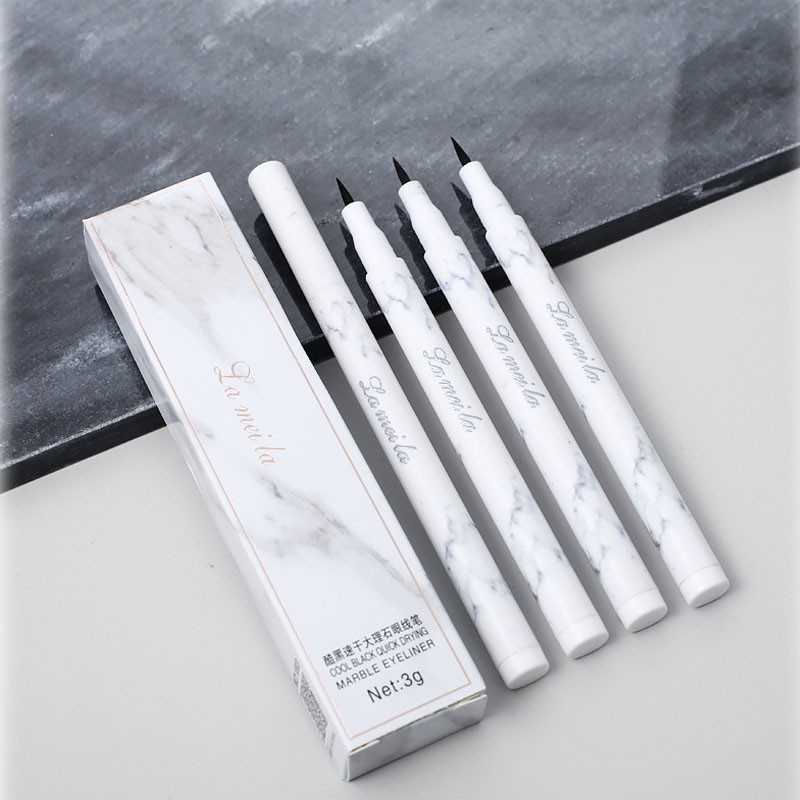 Bút kẻ mắt chống thấm nước lâu trôi 24h thiết kế vỏ họa tiết cẩm thạch | BigBuy360 - bigbuy360.vn