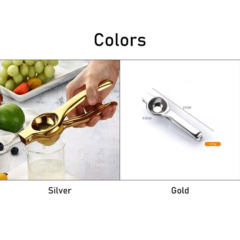 ONLY HOUSE  Dụng Cụ Kẹp Ép Nước Cam Chanh mini Bằng Tay Bằng Thép Không Gỉ Sử Dụng Tại Nhà