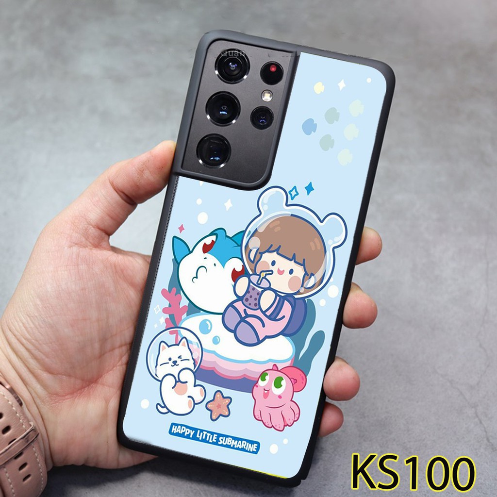 Ốp Samsung S21 - S21 FE -  S21 PLUS - S21 Ultra - Ốp lưng Samsung in hình bé trà sữa siêu đẹp