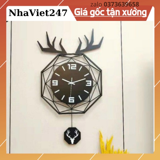 Đồng Hồ Treo Tường Trang Trí-Mã 2202-Kt 78x48cm-đồng hồ tranh đẹp,giá rẻ-quà tặng ý ngĩa-hàng nhập khẩu -bh 5 năm