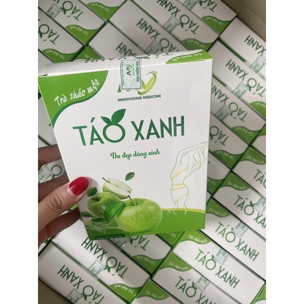Trà táo giảm cân thải mỡ trà táo đốt mỡ detox cơ thể giảm vòng 2 hộp 15 gói