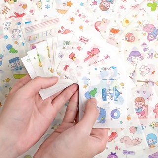 Set 30 Miếng Dán Trang Trí Họa Tiết Hoạt Hình Đa Dạng Dễ Thương