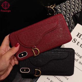 Ốp lưng kiểu túi da Dior nhiều mẫu mã cho điện thoại Xs Max 6Plus 6s 8Plus X 7plus IPhone XS Xr 8 6