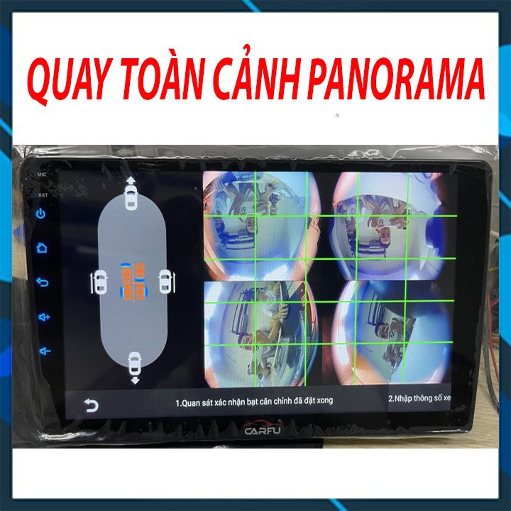 Màn hình android CARFU liền camera 360 AHD sony 3D xe XPANDER , RAM 3gb cao cấp