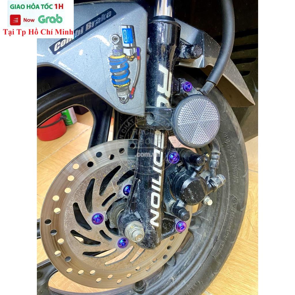 Ốc Đĩa Titan Gr5 6li15 Dù Mỏng Gắn Đĩa VARIO CLICK 150cc , AB 2020 2021 ... (giá 1 con)