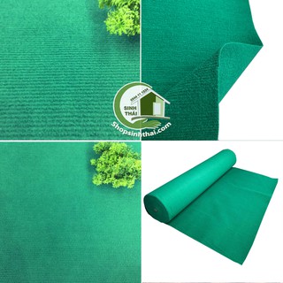 Thảm nỉ màu xanh lá cây chụp hình ảnh sản phẩm, lót bàn tủ kệ, làm đồ handmade