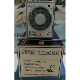 Timer Đài Loan JKN CAH3-N2 ( 3S ~ 24H ) đồng hồ hẹn giờ