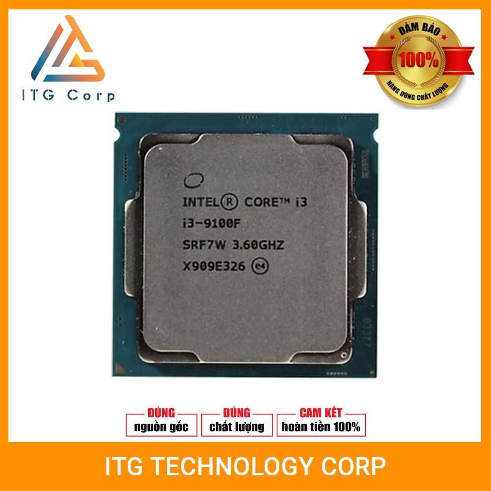 Bộ vi xử lý Intel I3 9100F New Tray (Không Box - Không Fan) | BigBuy360 - bigbuy360.vn