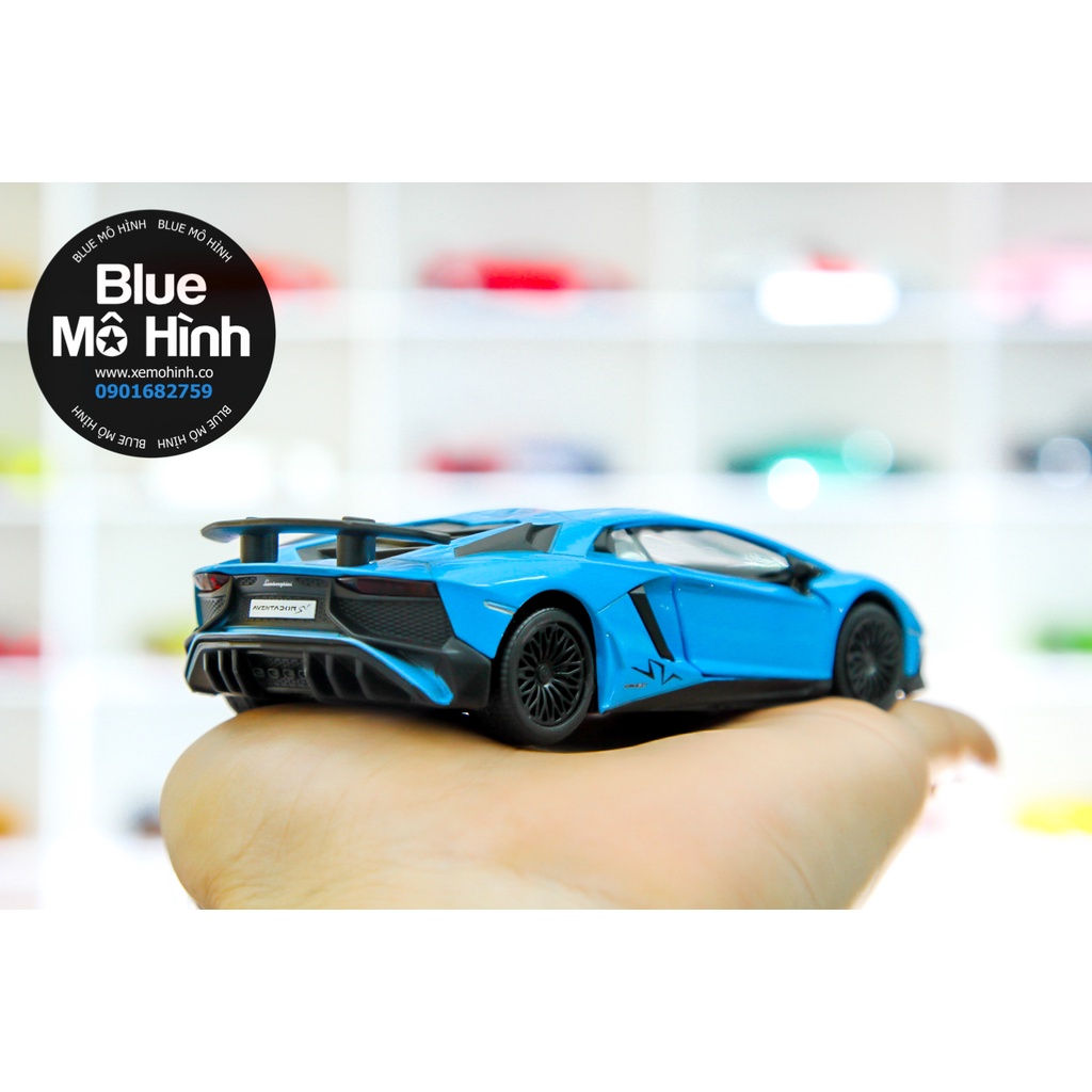 Blue mô hình | Mô hình xe Aventador SV Lambo 1:36