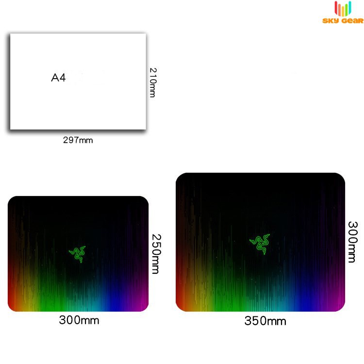 Bàn di chuột - Lót chuột Kích thước 350x300x4mm