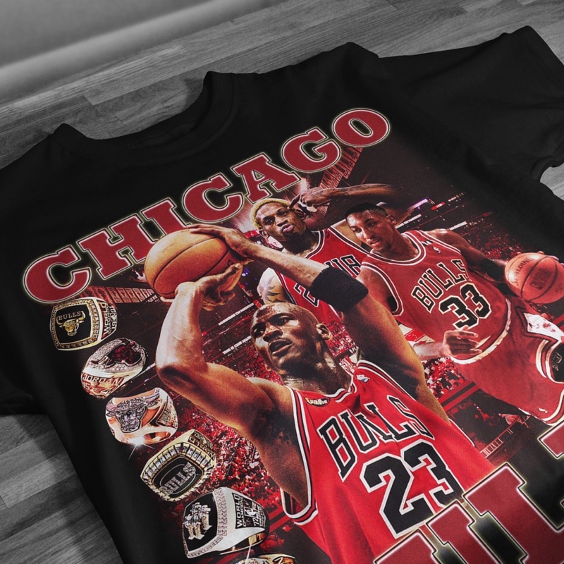 áo thun ChicagoBulls đen/trắng | BigBuy360 - bigbuy360.vn