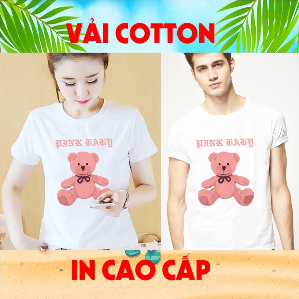 Áo hàn quốc- Bộ sưu tập áo thun gấu cực cute, unisex, vải cotton , in cao cấp- có size trẻ em áo bear