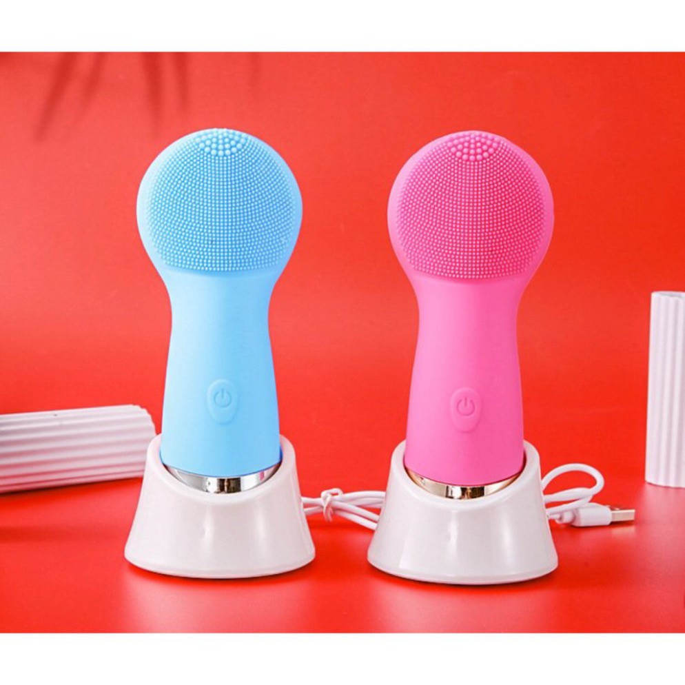 . Máy Rửa Mặt – Massage- Mặt Bằng Sóng Âm Silicon Thông minh-Giảm Gía Cực Sốc MUA NGAY