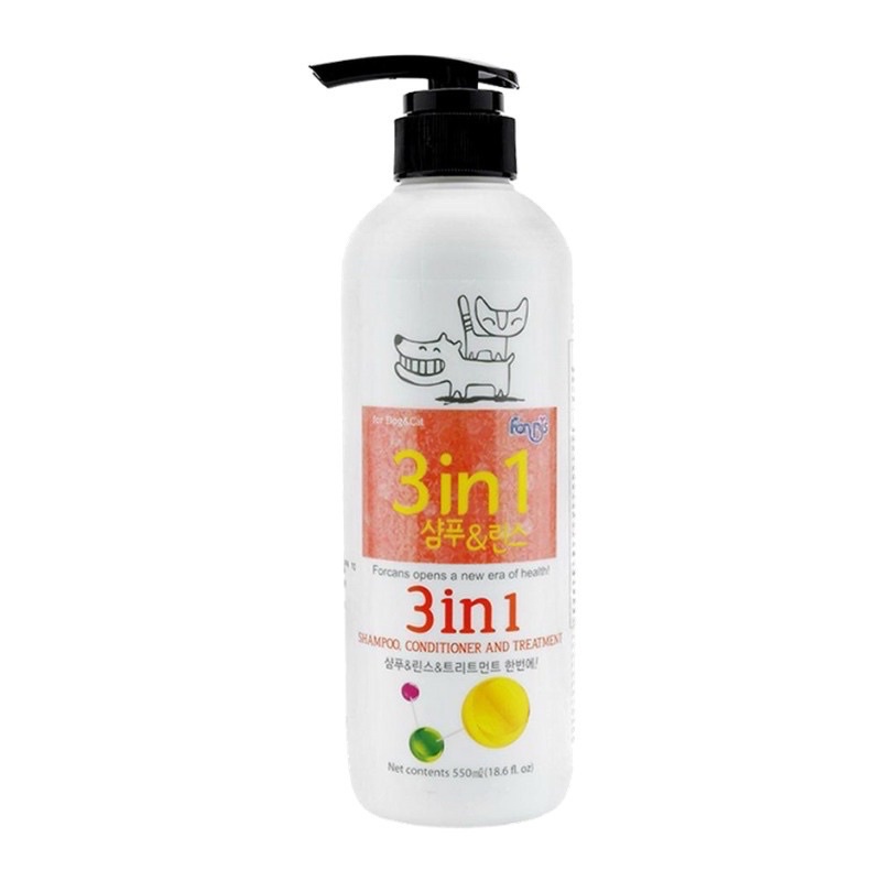 Sữa tắm Forcans 3in1 550ml (001254)