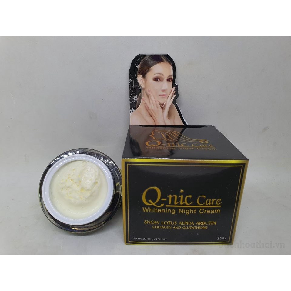 Kem đêm dưỡng trắŉg da Q-nic Care Whitening Night Cream