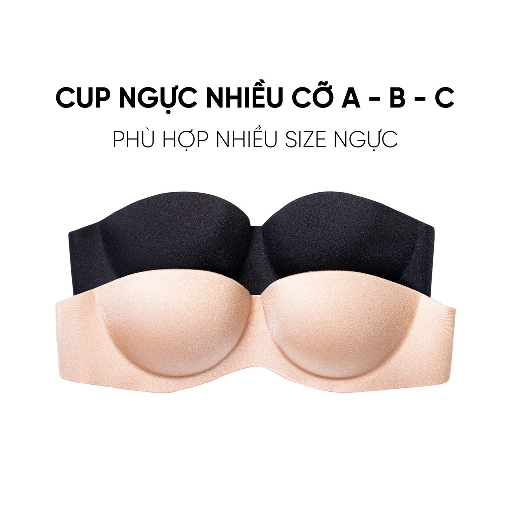 Áo lót nữ TINIAN su đúc chống tụt không dây cup ngang mặc hở lưng AL 218