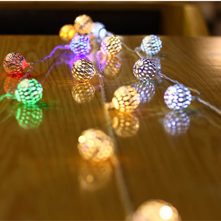 DÂY ĐÈN LED TRANG TRÍ DECOR ĐẸP - QUẢ CẦU BẠC