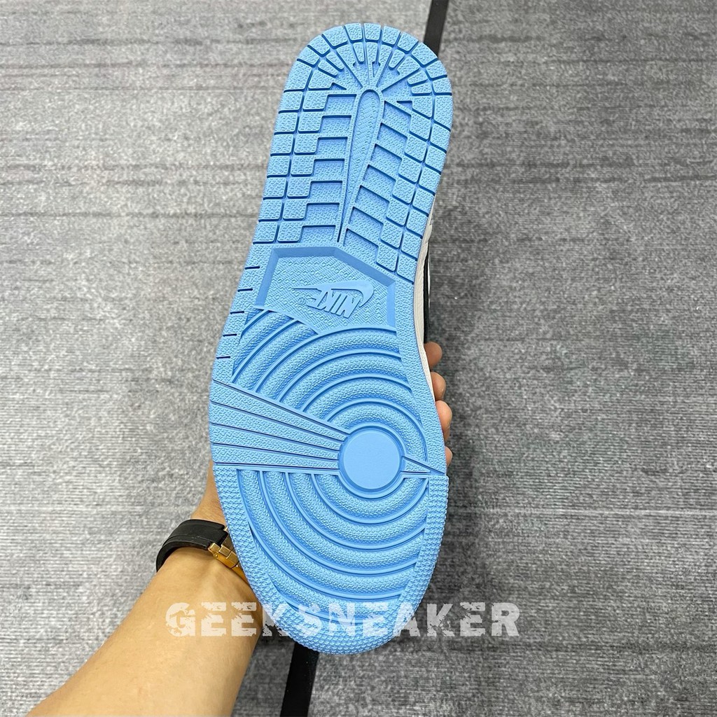 [GeekSneaker] Giày Nguyên Bản - SC Jordan 1 Retro High White University Blue Black | BigBuy360 - bigbuy360.vn