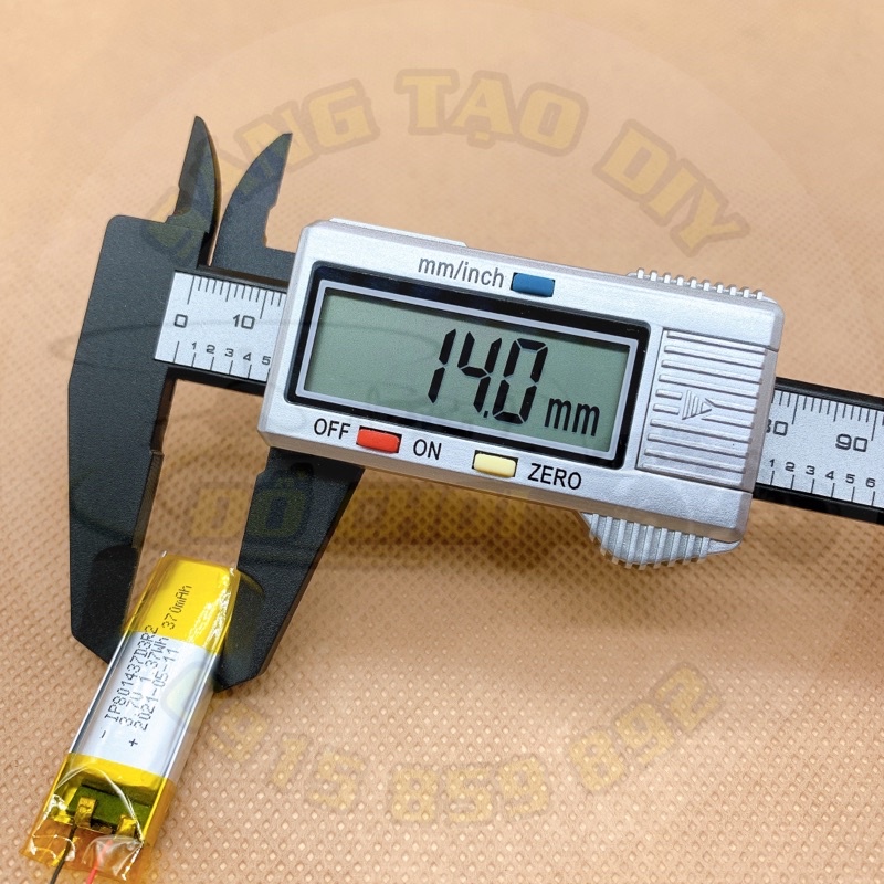 Pin Lipo 3.7V 370mAh dòng xả cao, cỡ mini thích hợp DIY pin tai nghe bluetooth, chuột không dây, loa mini, đèn led..