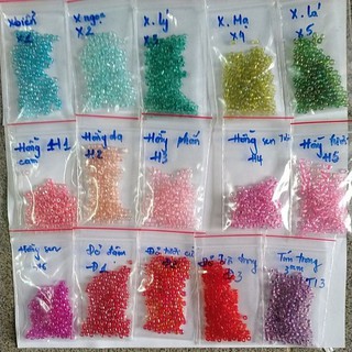 25 gam hạt cườm 3mm nhiều màu